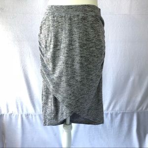 Lola, Grey Sexy Jersey Ruched Skirt